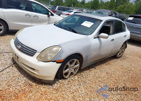 2004 Infiniti G35 z USA, uszkodzony, nr VIN JNKCV51E64M607992